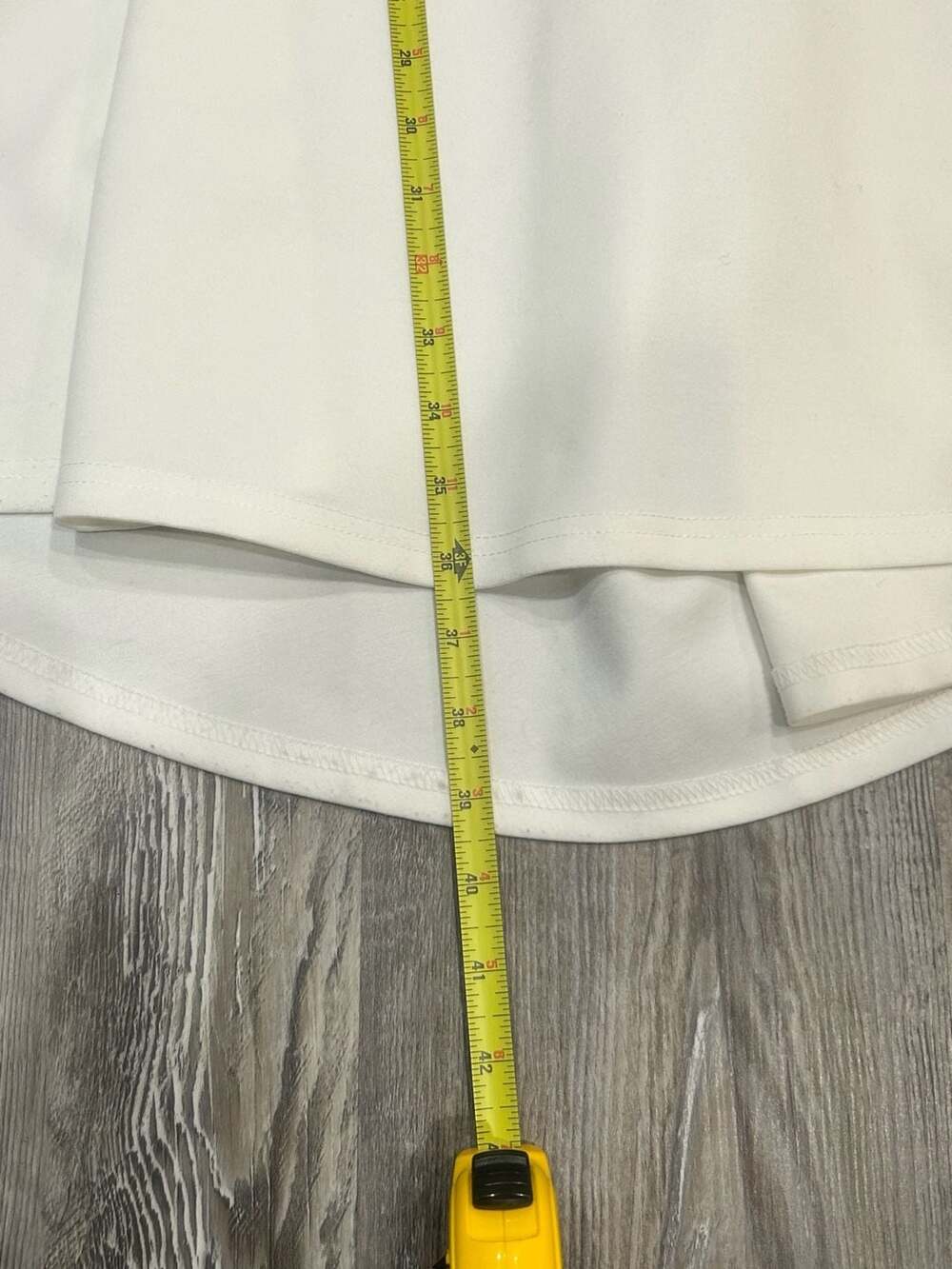 REORIA Boat Neck Sleeveless High Low Fit and Flare Dress White Small - Picture 7 of 8
